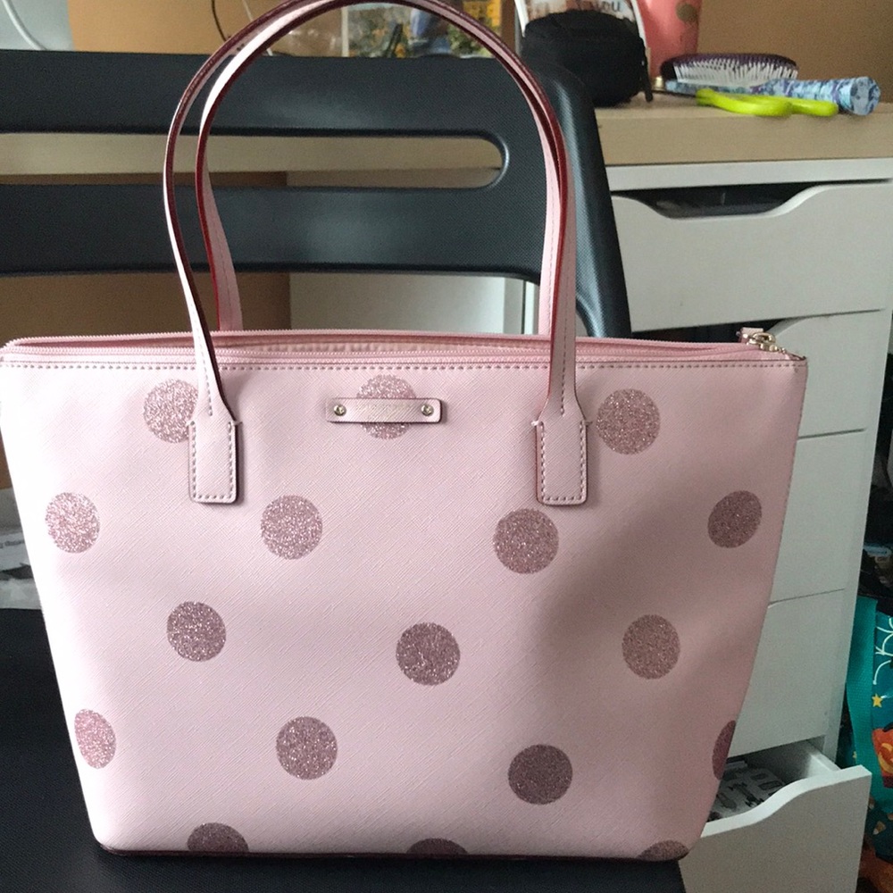 Pink Kate Spade Polka Dot Purse